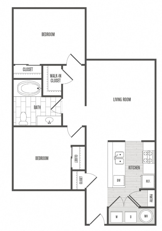 Floor Plan - 2x1