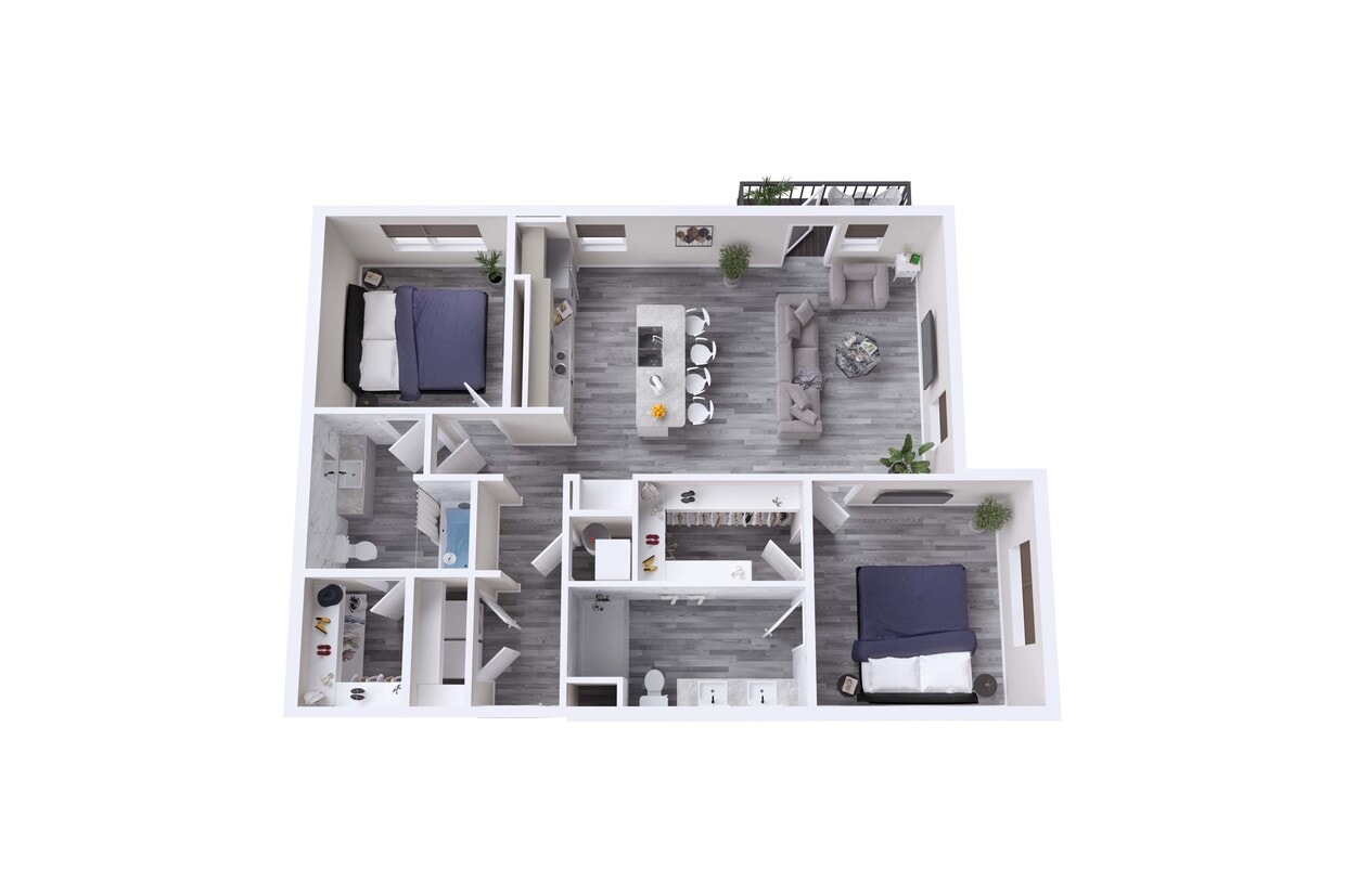 B2 | 2x2 | 1202 sf - B2