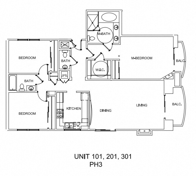 Floor Plan - 3 Beds, 2.5 Baths