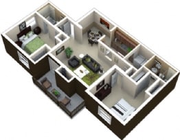 2BR/2BA - 2 Bed/2 Bath