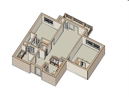 2BR/2BA - Two Bedroom