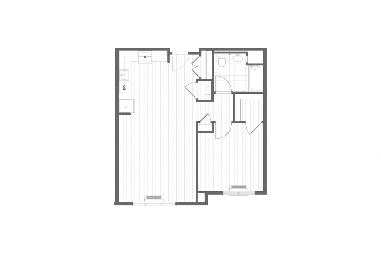 Floor Plan - One Bedroom