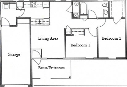 Floor Plan - 2 Bedroom