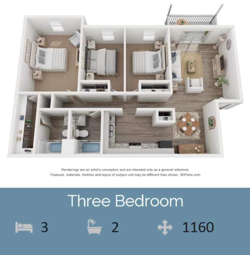 Floor Plan - 3 Bedroom