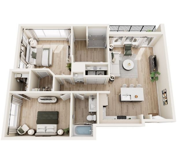 Floor Plan - Two Bedroom  