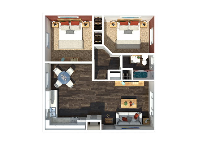 2 Bedroom A - 2 Bedroom A