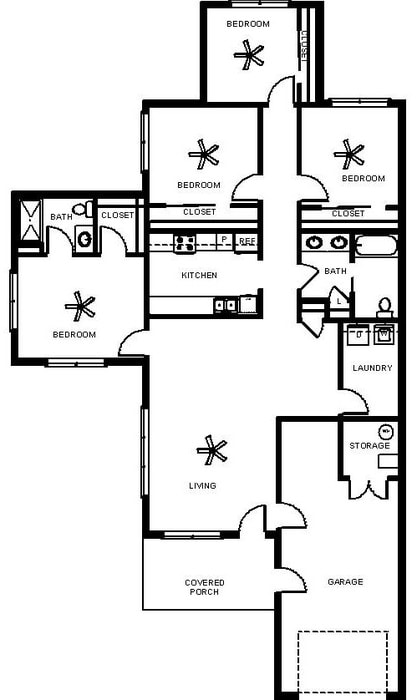4BR/2BA