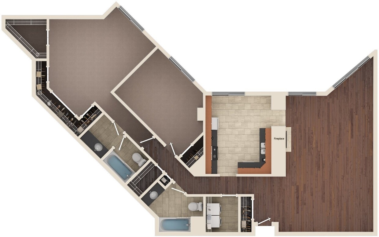Floor Plan - Tiffany | Floors 19 - 20