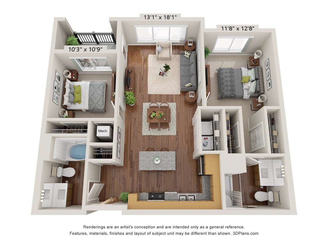 Floor Plan - Two Bedroom A