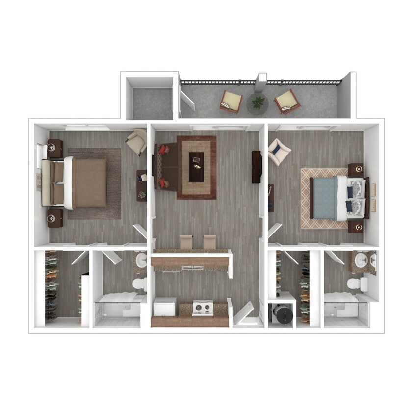 Floor Plan - Two Bedroom