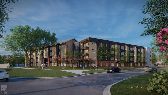 Exterior Rendering - Milner Commons Apartments