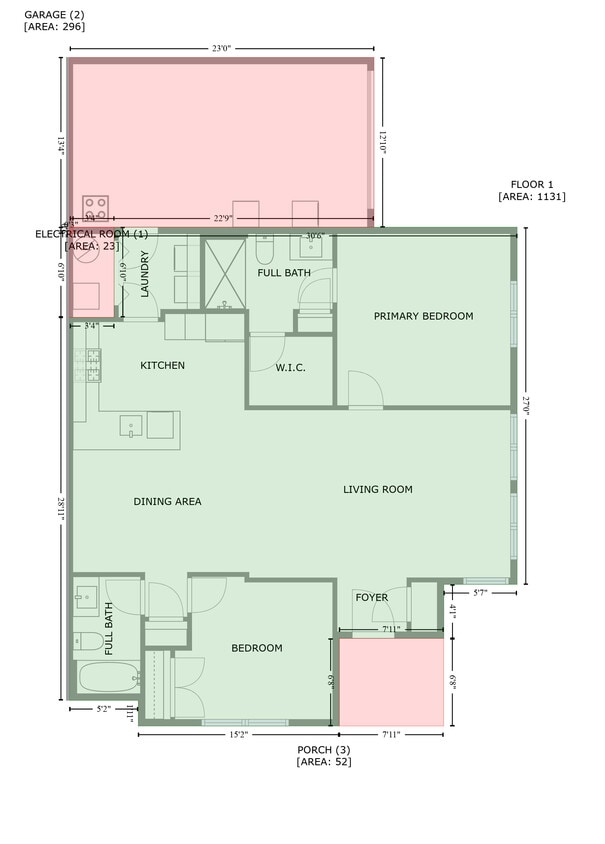Floor Plan - 2 Bed 2 Bath