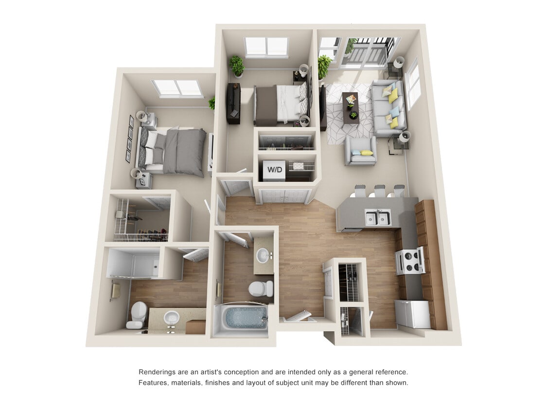 Floor Plan - 2x2 - D8
