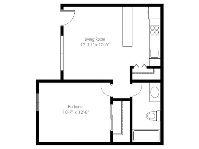 1BR/1BA - A1