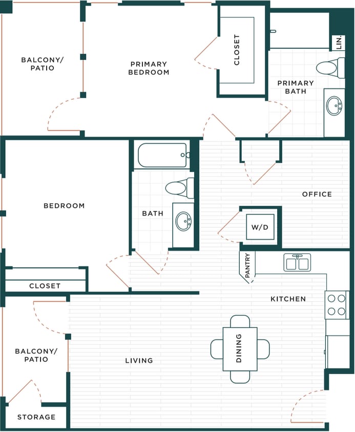 Floor Plan - B2 + Den