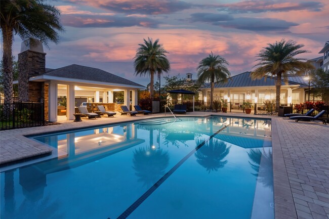 Pool at Dusk - Album Monterey Pointe 55+ Active Adult Apa... Apartments