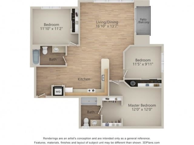 Floor Plan - 3x2