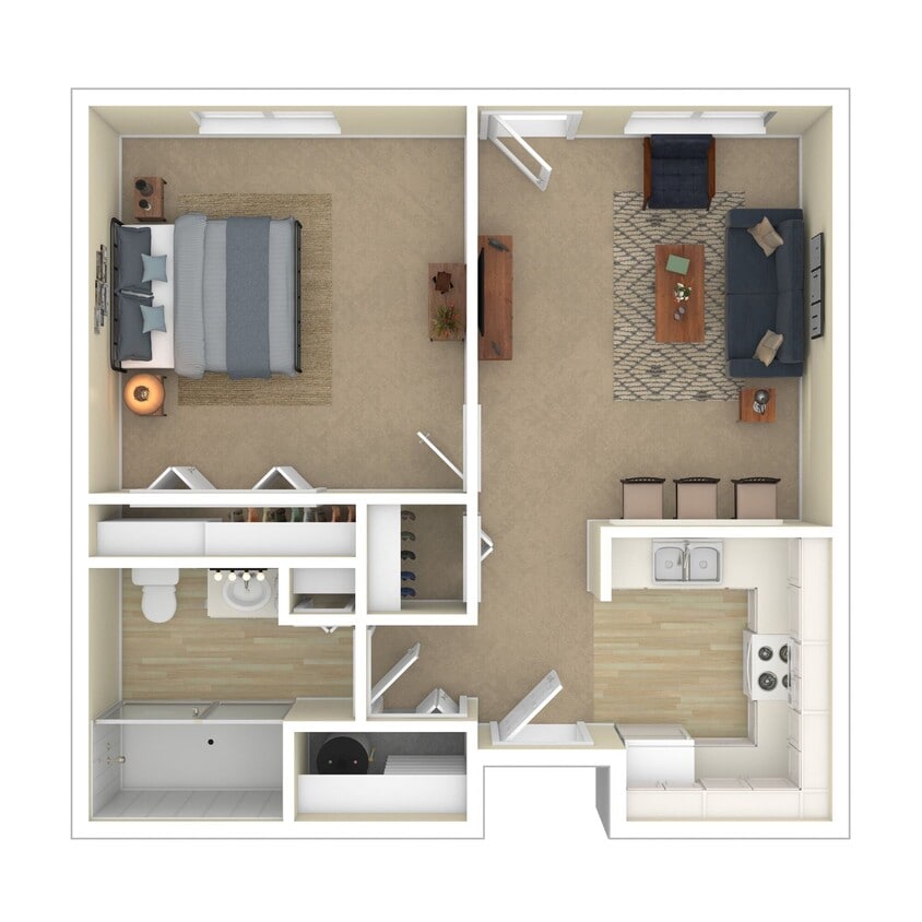 Floor Plan - 1BR - 30% of Gross Income