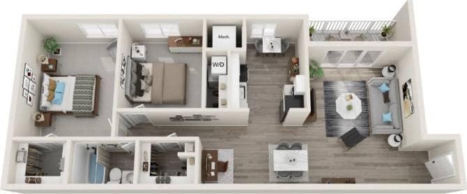 Floor Plan - The Garland II