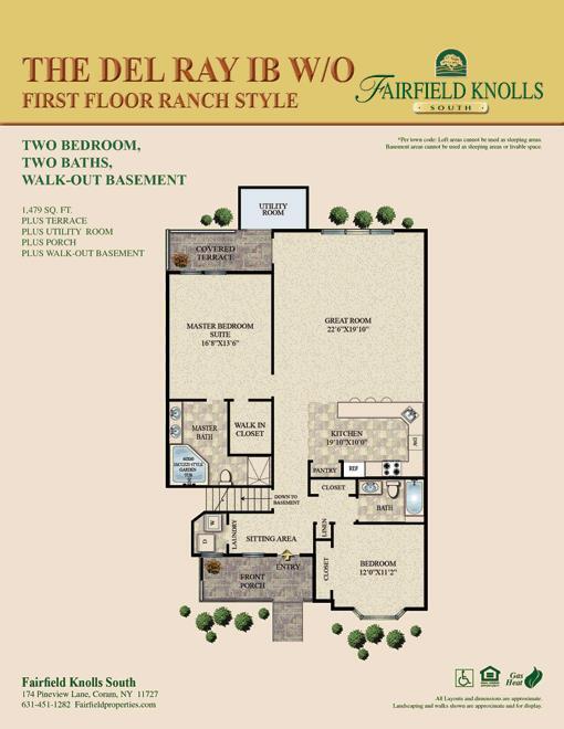 Floor Plan - The Del Ray IB W/O