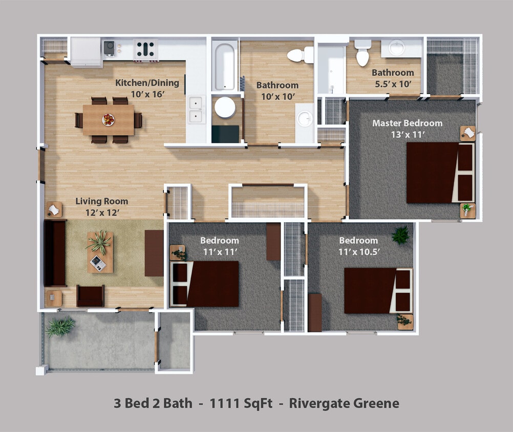 Floor Plan - 3 Bedroom