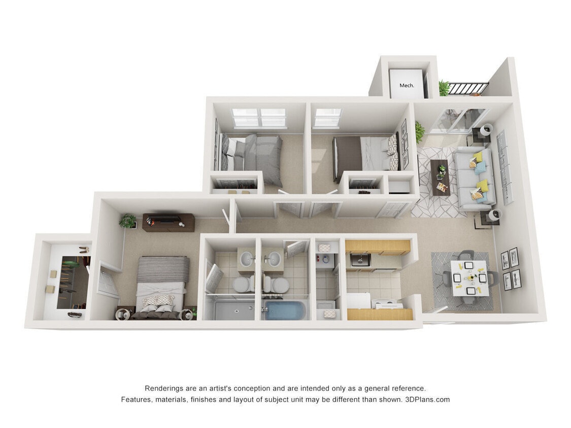 Floor Plan - 3 Bedroom 