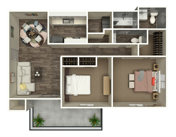 Two Bedroom | One and a Half Bathroom - Two Bedroom | One and a Half Bathroom