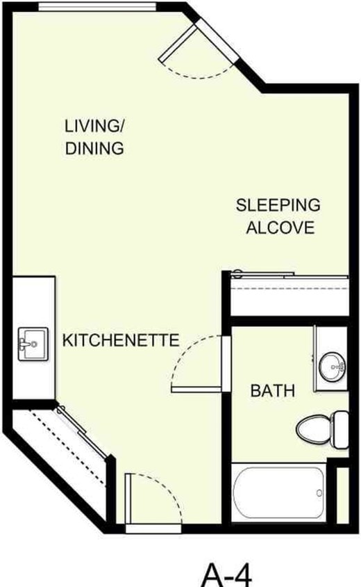 Floor Plan - A-4 Includes all meals & housekeeping