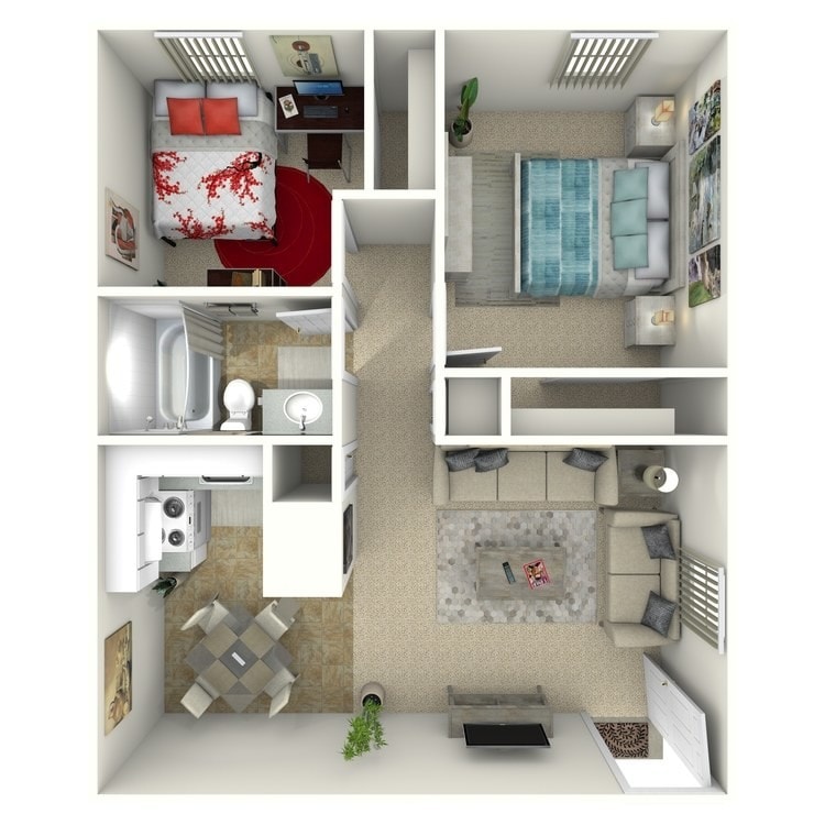 Overhead_313892.jpg - 2 Bed 1 Bath Up