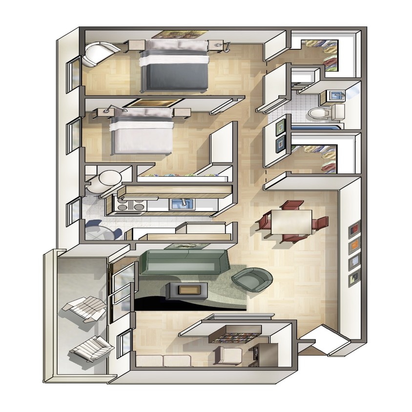 Floor Plan - The Garland w/Den