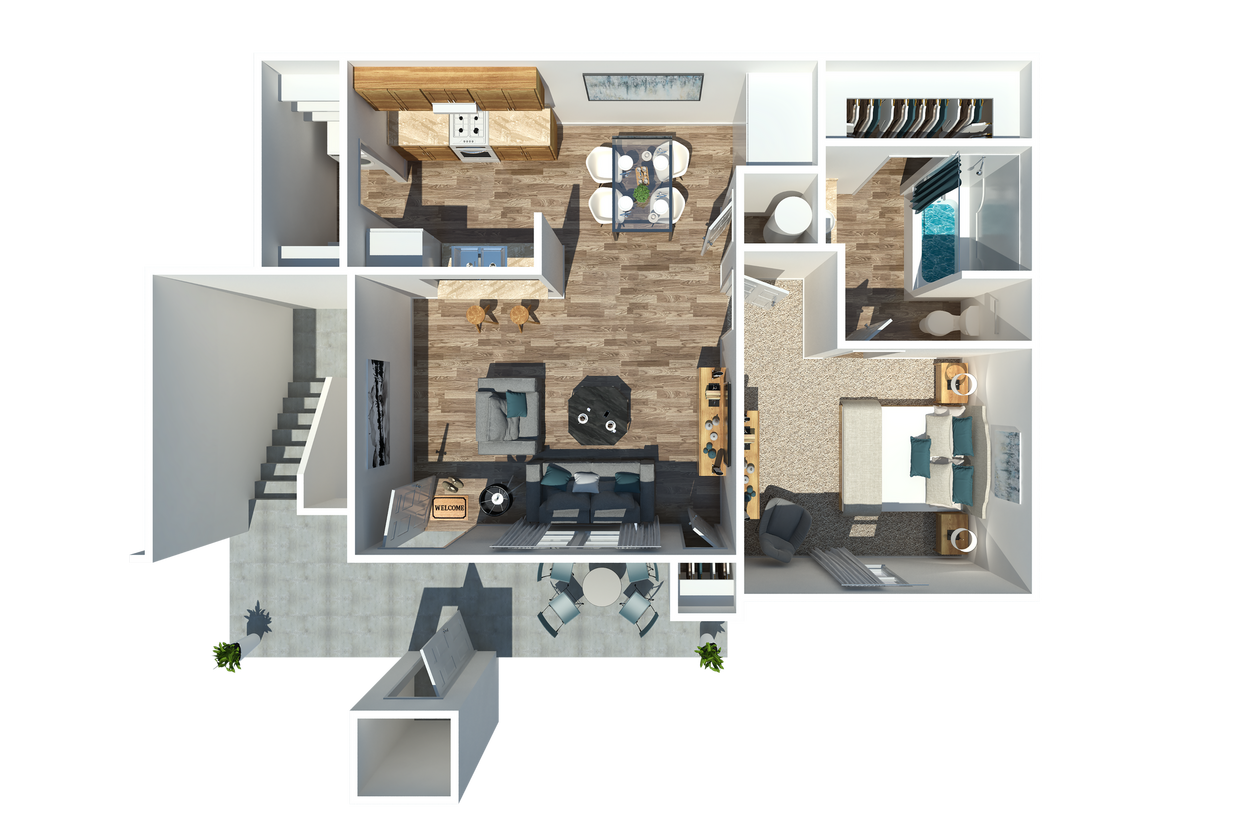 One Bedroom One Bathroom - One Bedroom One Bathroom