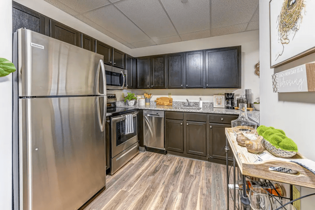 One-Bedroom Kitchen - The Polaris Community Apartments