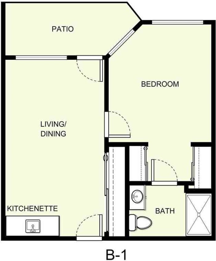 Floor Plan - B-1 Garden Suite
