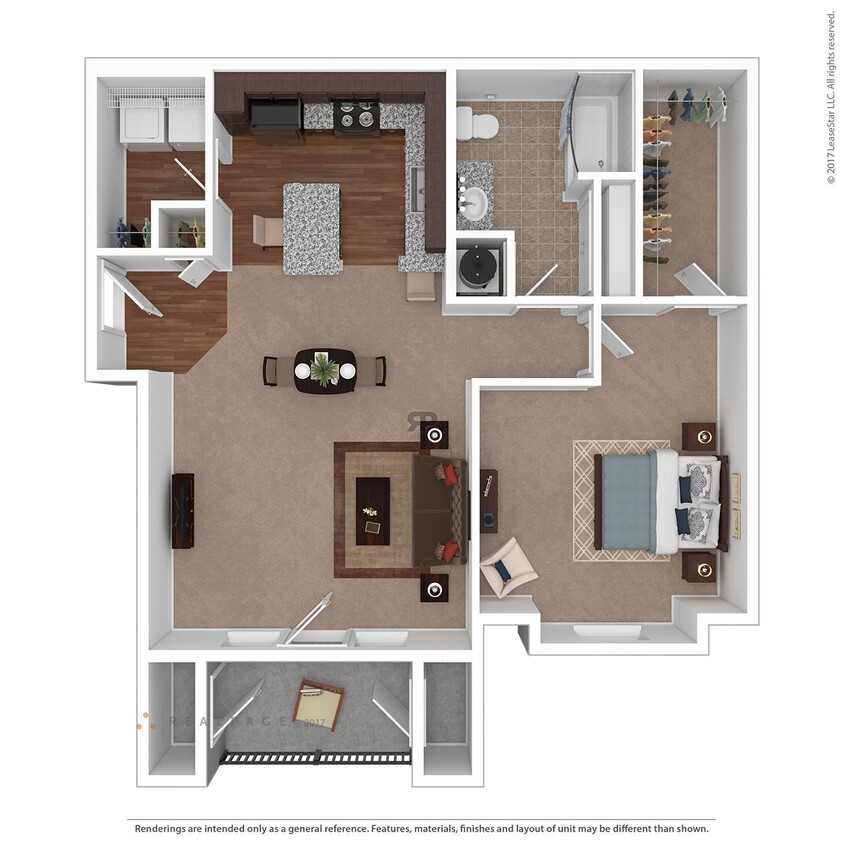 Floor Plan - 1 BD Premier