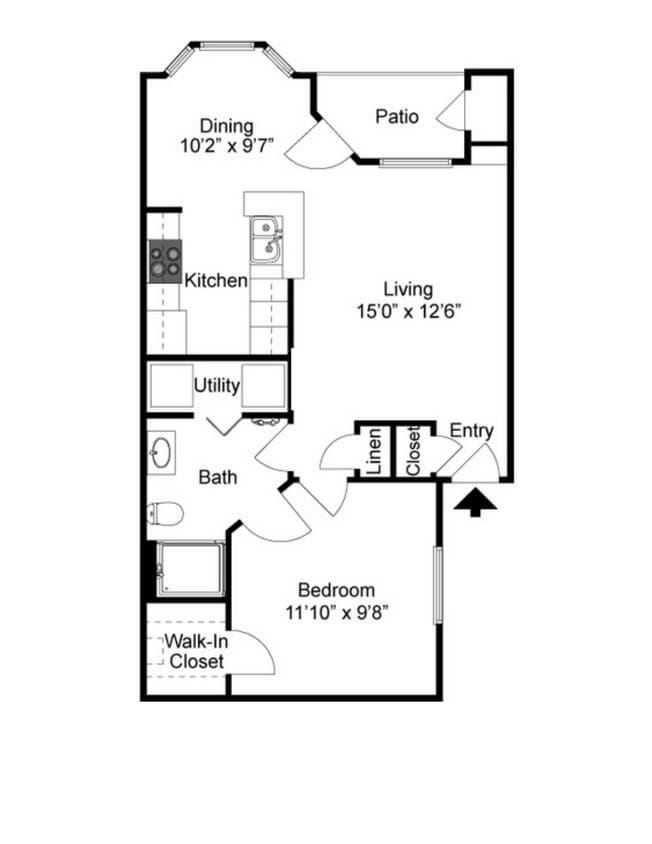 Ashford Wellington 1 Bed 1 Bath - 1X1-A