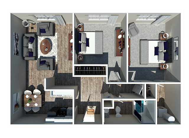 Hermitage Garden Two Bedroom - 2 Bedroom