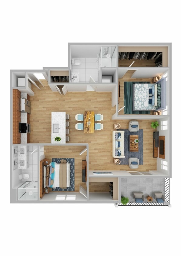 The Rockport - Two Bedroom Two Bathroom - Rockport