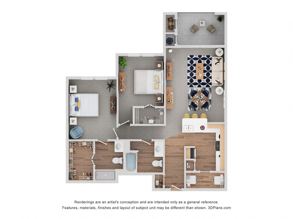 Floor Plan - Two Bedroom - Dorsey