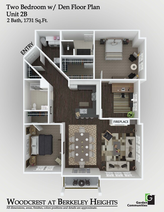 Floor Plan - $2.56/sq.ft. - 2B