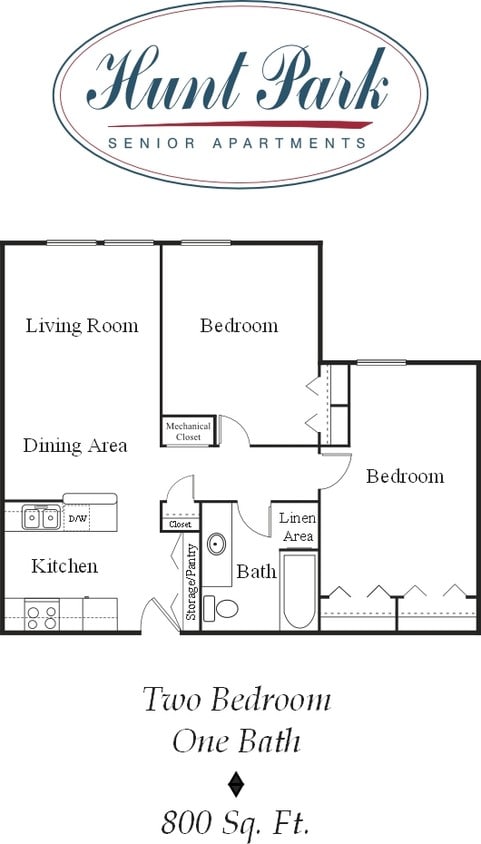 Floor Plan - 2 Bedroom