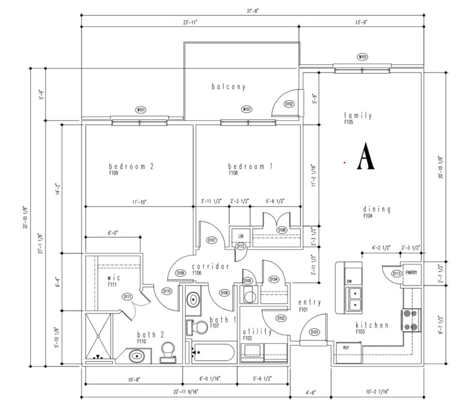 Floor Plan - Two Bedroom