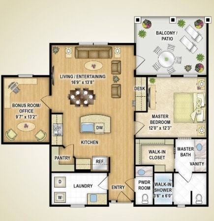 A2Bonus Floorplan - A2Bonus