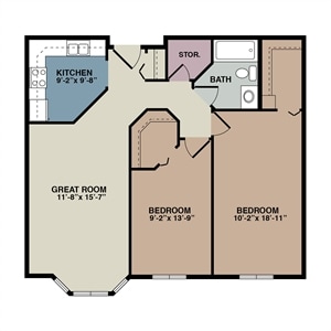 Floor Plan - Senior 2C