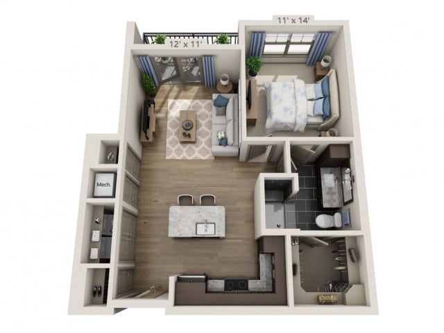 Floor plans are artist’s rendering. All dimensions are approximate. Actual product and specifications may vary in dimension or detail. Not all features are available in every apartment. Prices and availability are subject to change. - Joel