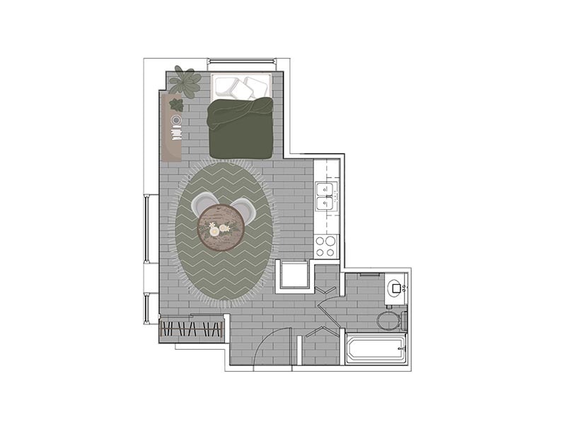 Floor Plan - Studio
