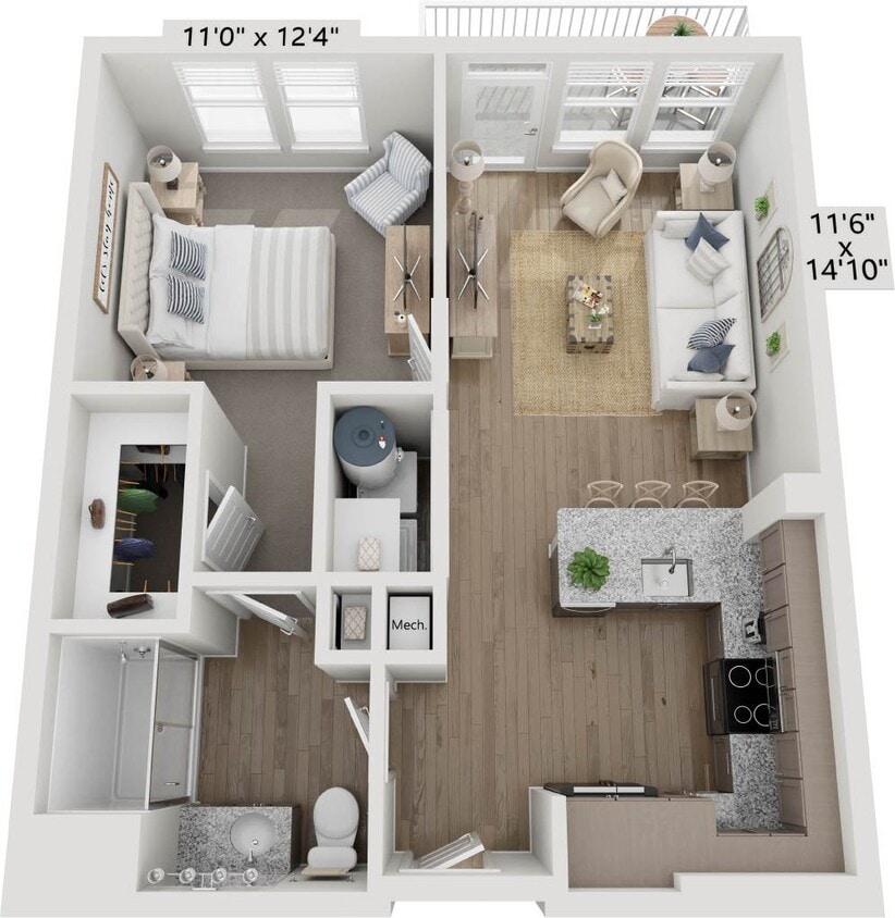 Floor Plan - A1 - Amber