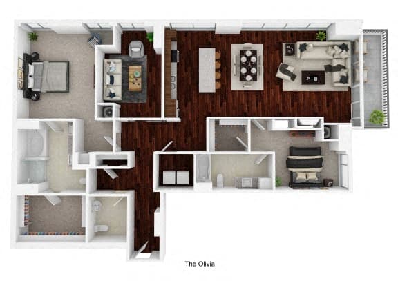 Floor Plan - PENTHOUSE | THE OLIVIA