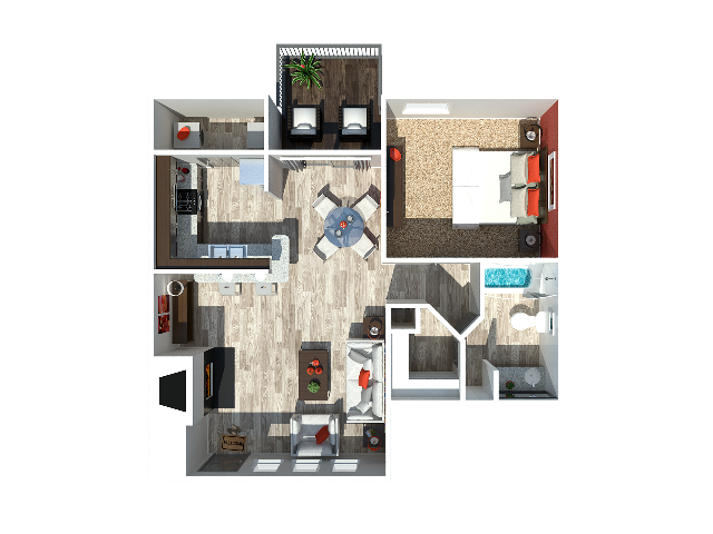 1 Bedroom - 1 Bedroom 1 Bath