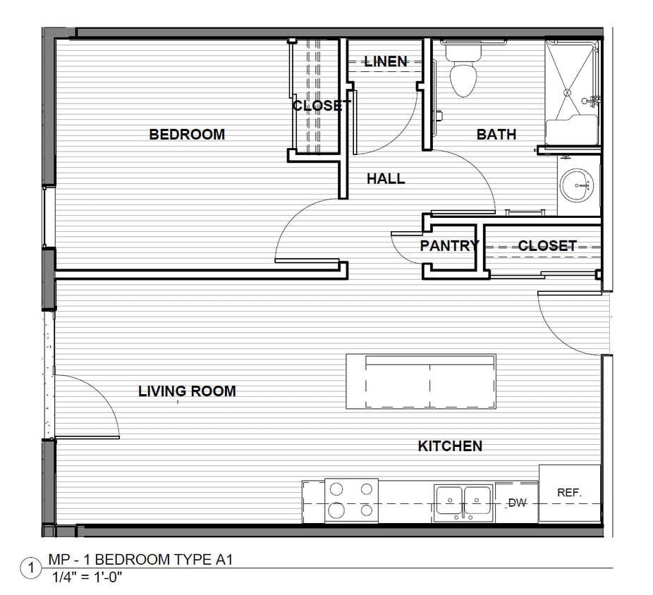 One Bedroom - A1 - One Bedroom