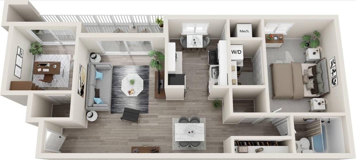 Floor Plan - The Presley w/Den